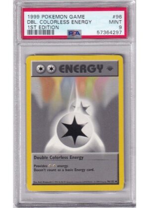 Double Colorless Energy 96/102 1st Edition PSA 9