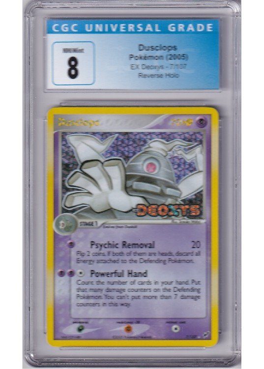 Dusclops 7/107 Reverse Foil CGC 8