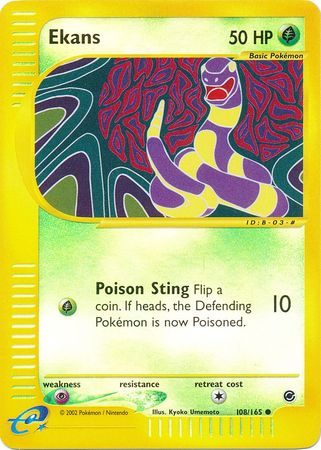 Ekans - 108/165 - Reverse
