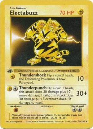 Electabuzz - 20/102 - 1st Edition