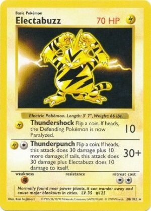 Electabuzz - 20/102 - Shadowless