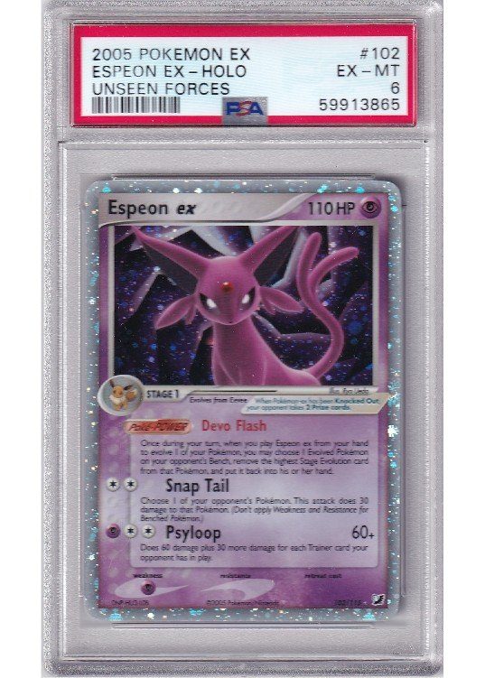 Espeon ex – 102/115 – PSA 6