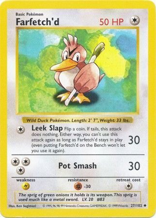 Farfetch’d – 27/102 – Shadowless