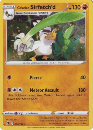 Galarian Sirfetch'd - 095/192 - Cosmos Holo