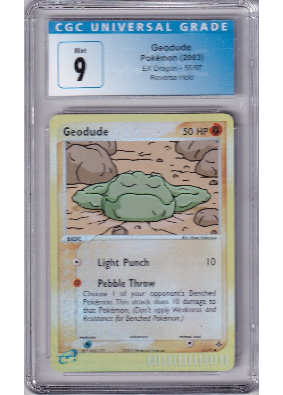 Geodude 55/97 Reverse Foil CGC 9