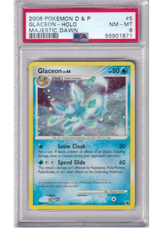 Glaceon – 5/100 – PSA 8