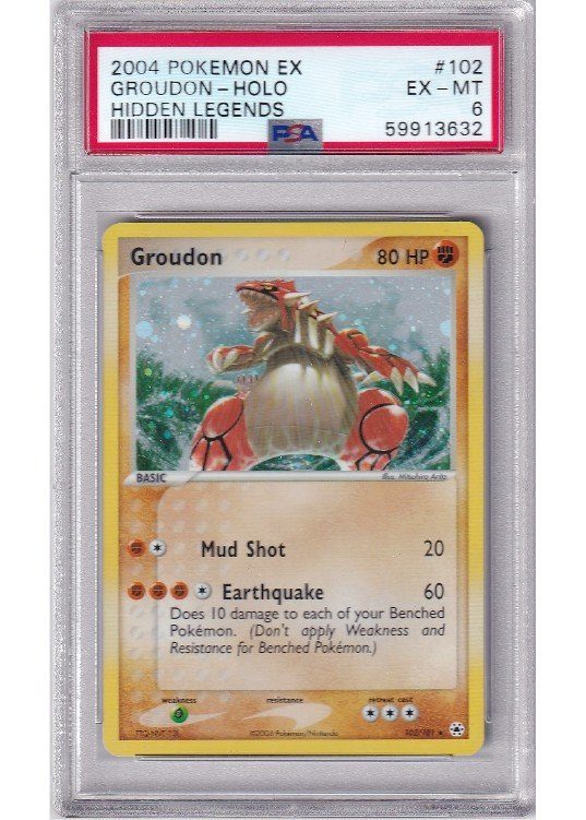 Groudon 102/101 PSA 6