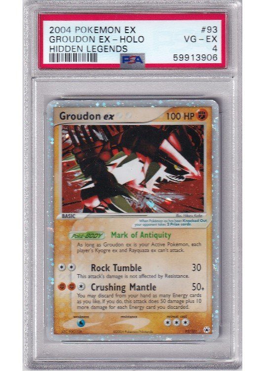 Groudon ex 93/101 PSA 4