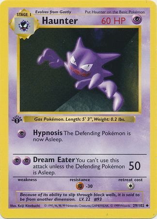 Haunter - 29/102 - 1st Edition