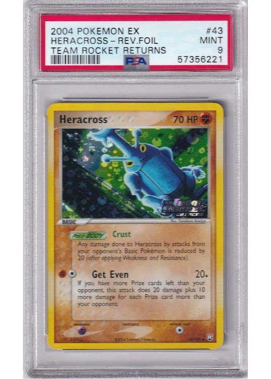 Heracross 43/109 Reverse Foil PSA 9