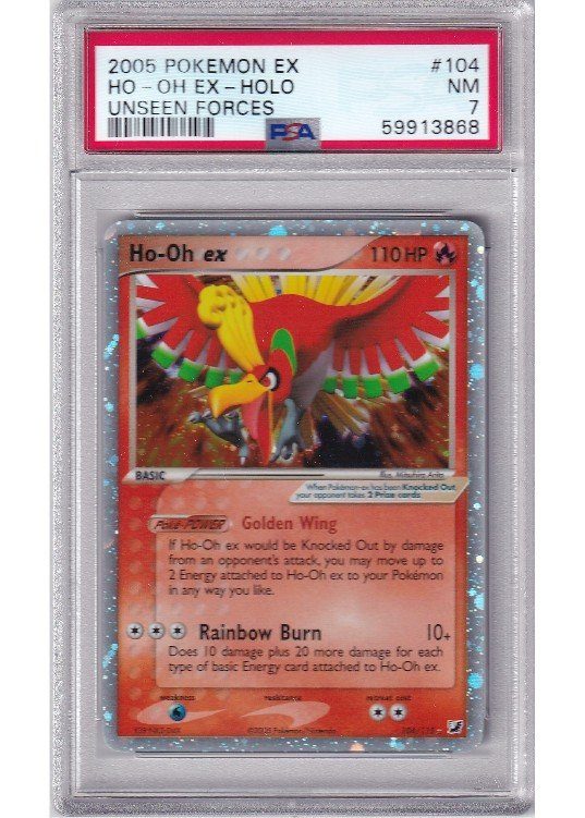 Ho-oh ex – 104/115 – PSA 7