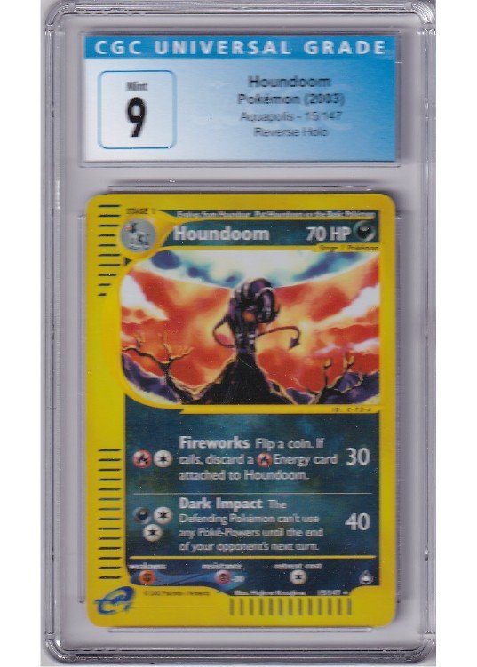 Houndoom – 15/147 – Reverse Foil – CGC 9