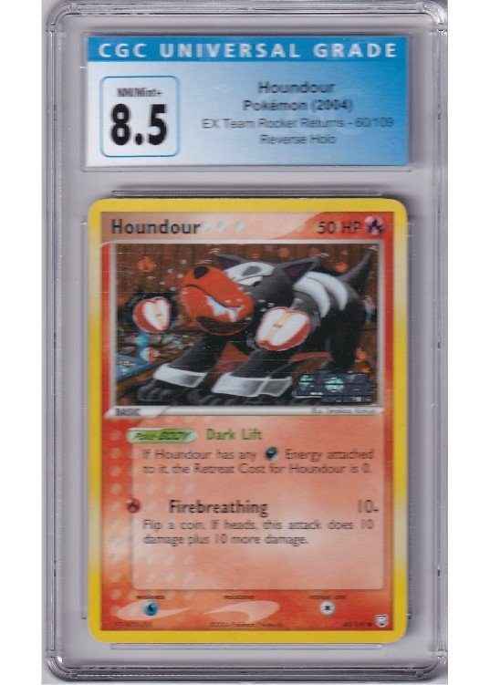 Houndour – 60/109 – Reverse Foil – CGC 8.5
