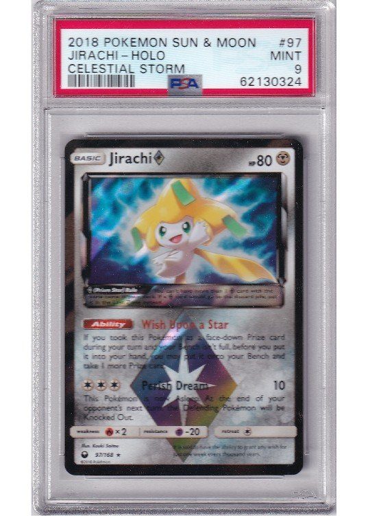 Jirachi – Prism Star – 97/168 – PSA 9