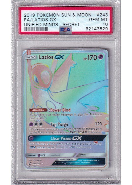 Latios GX – 243/236 – PSA 10