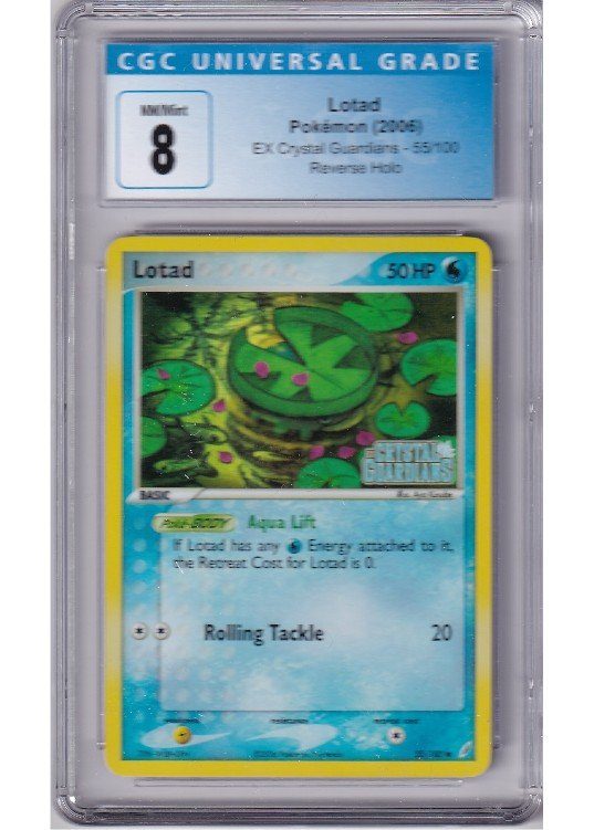 Lotad 55/100 Reverse Foil CGC 8