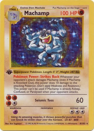 Machamp - 8/102 - 1st Edition (Holo)