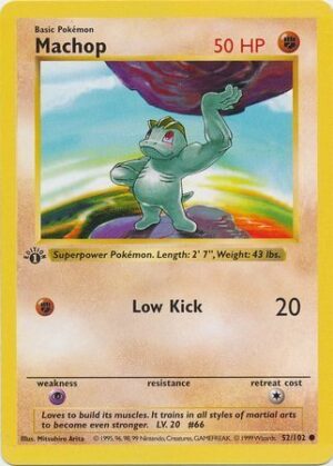 Machop - 52/102 - 1st Edition