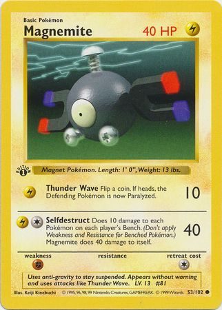 Magnemite – 53/102 – 1st Edition