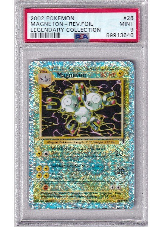 Magneton – 28/110 – Reverse Foil – PSA 9