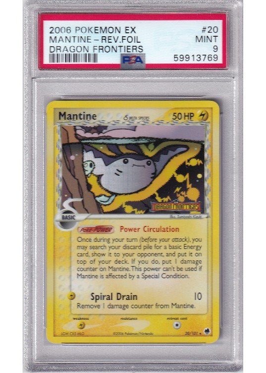 Mantine &delta; – 20/101 – Reverse Foil – PSA 9