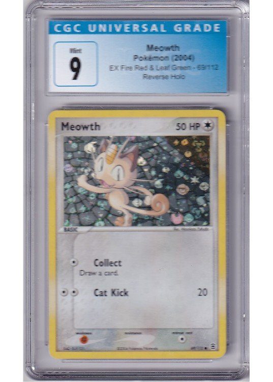 Meowth 69/112 Reverse Foil CGC 9