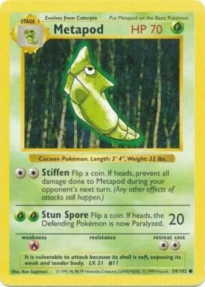 Metapod - 54/102 - Shadowless