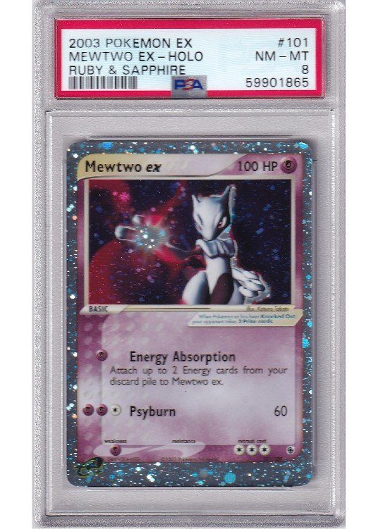 Mewtwo ex PSA 7 - Gradede pokemon kort på Pokemons.dk