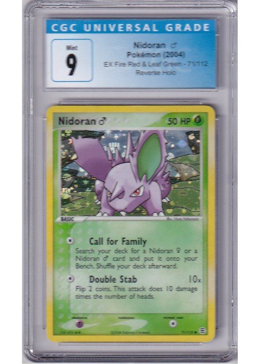 Nidoran &male; 71/112 Reverse Foil CGC 9