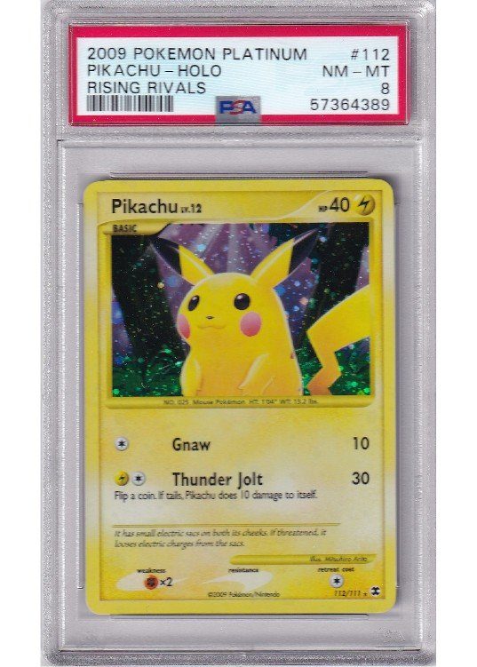 Pikachu 112/111 PSA 8