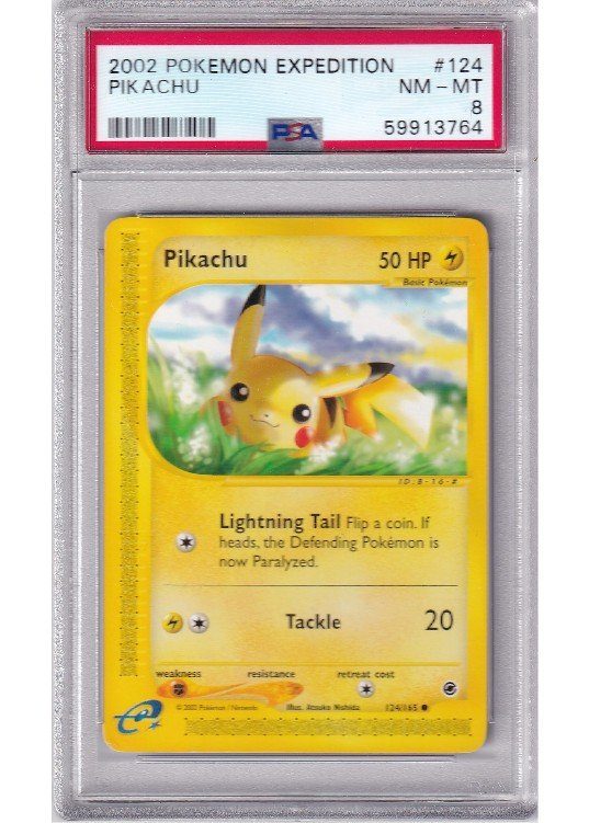 Pikachu 124/165 PSA 8