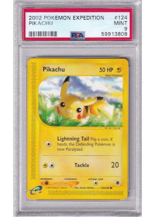 Pikachu 124/165 PSA 9