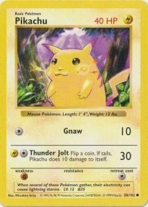 Pikachu - 58/102 - Shadowless