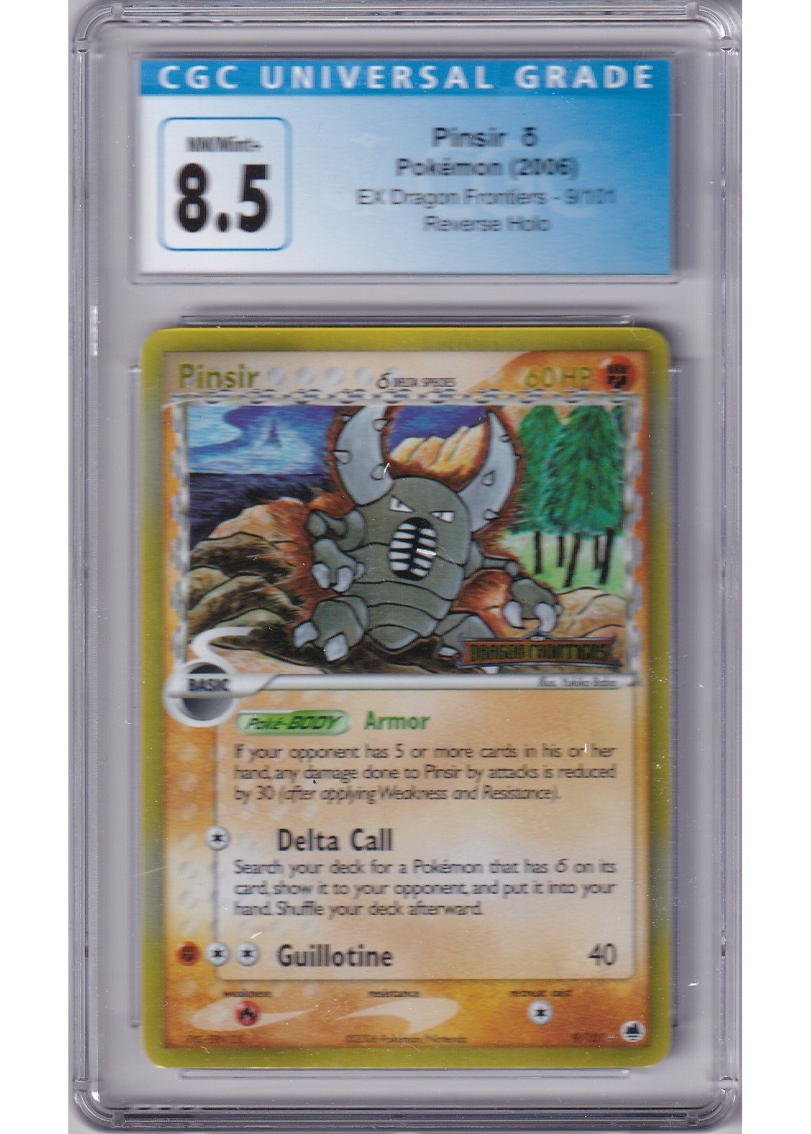 Pinsir &delta; 9/101 Reverse Foil CGC 8.5