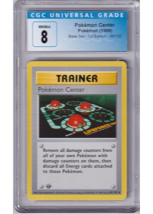 Pokémon Center – 85/102 – 1st Edition – CGC 8