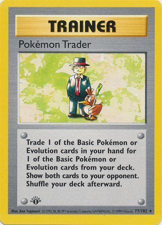 Pokémon Trader – 77/102 – 1st Edition