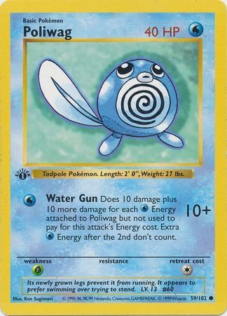 Poliwag - 59/102 - 1st Edition