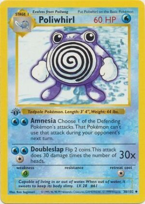Poliwhirl - 38/102 - 1st Edition