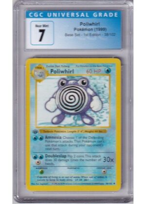 Poliwhirl 38/102 1st Edition CGC 7