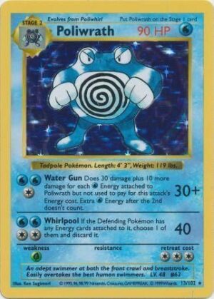 Poliwrath - 13/102 - Shadowless (Holo)