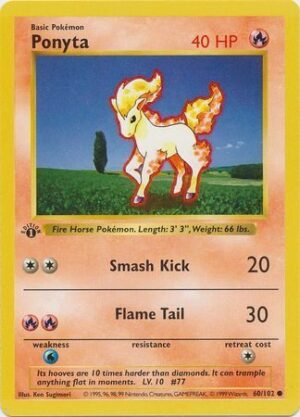 Ponyta - 60/102 - 1st Edition