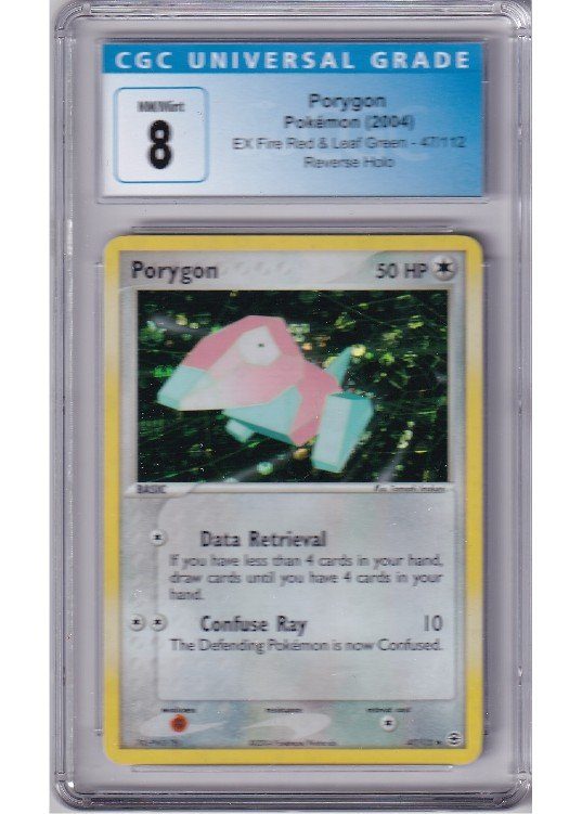Porygon 47/112 Reverse Foil CGC 8