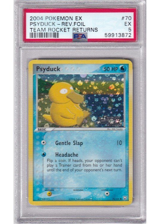 Psyduck 70/109 Reverse Foil PSA 5