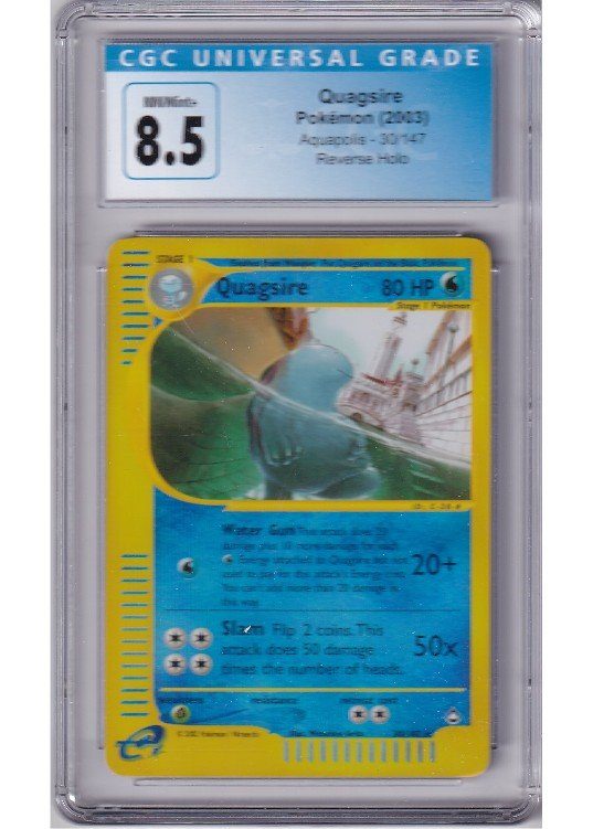 Quagsire – 30/147 – Reverse Foil – CGC 8.5