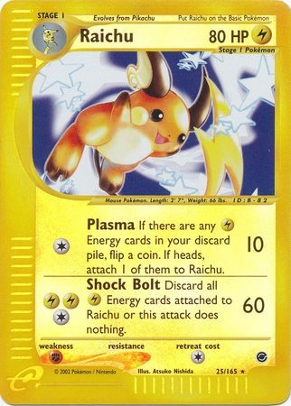 Raichu - 25/165 - Reverse