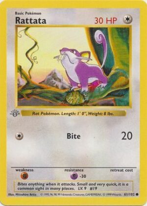Rattata - 61/102 - 1st Edition