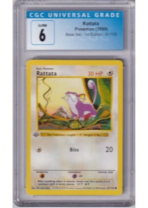 Rattata 61/102 1st Edition CGC 6