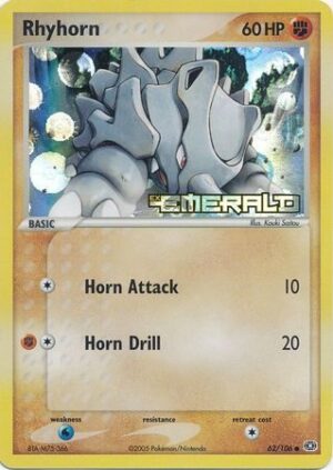 Rhyhorn - 62/106 - Reverse
