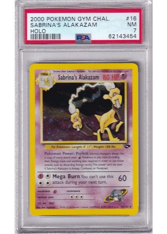 Sabrina's Alakazam 16/132 PSA 7
