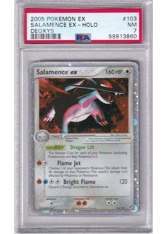 Salamence ex 103/107 PSA 7
